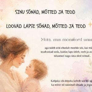 Sõnade, mõtete ja tegude jõud – 7 plakatit lapsevanemale
